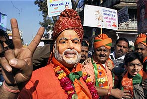 BJP's big Gujarat win: Chief Minister Narendra Modi gets hat-trick