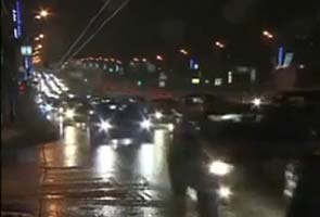 Snow paralyses traffic in Russian capital