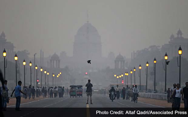 Indian city overwhelmed by air pollution