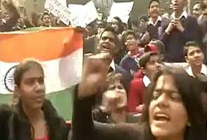 Protests at Jantar Mantar demanding speedy justice to rapists