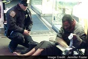 Homeless man grateful for boots, but he's barefoot again Homeless man grateful for boots, but he's barefoot again
