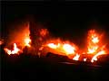 Train carrying fuel wagons catches fire in Uttar Pradesh