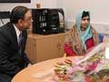 Pakistan President Asif Ali Zardari visits Malala Yousafzai in hospital