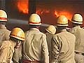 Fire at a cloth godown in Kolkata