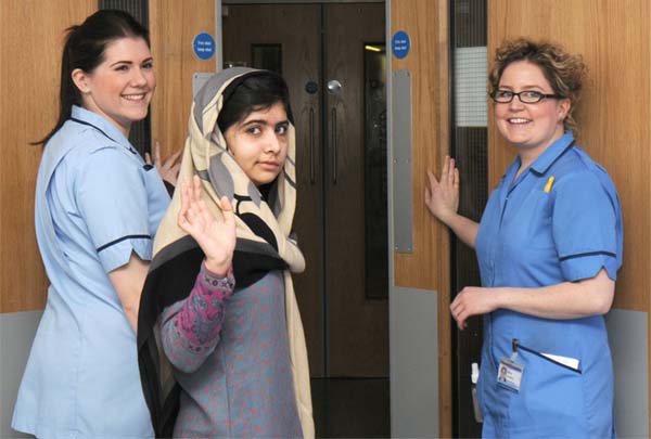 Pakistani girl, Malala Yousufzai, shot by Taliban discharged from British hospital