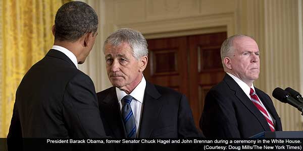 Obama picks Hagel for Defence and Brennan for CIA Obama picks Hagel for Defence and Brennan for CIA