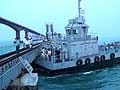 Naval barge that collided into century-old bridge near Tamil Nadu coast removed