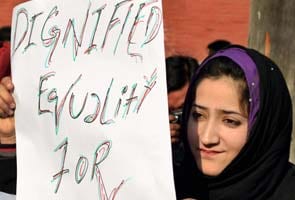 Jammu and Kashmir: Protest against violence on women