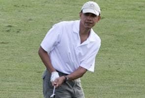 Barack Obama plays golf with Tiger Woods, press not allowed