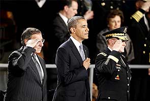 Barack Obama salutes Leon Panetta as he prepares to retire 