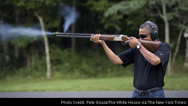 White House offers proof of Obama's shooting hobby