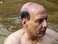 At Kumbh, Rajnath Singh says BJP committed to Ram temple