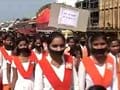 School children hold silent protests over Bhandara rapes