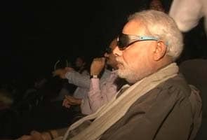 Which movie did Narendra Modi watch in a cinema on Monday?