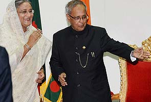 Affectionate welcome awaits Pranab Mukherjee at his 'sasural'