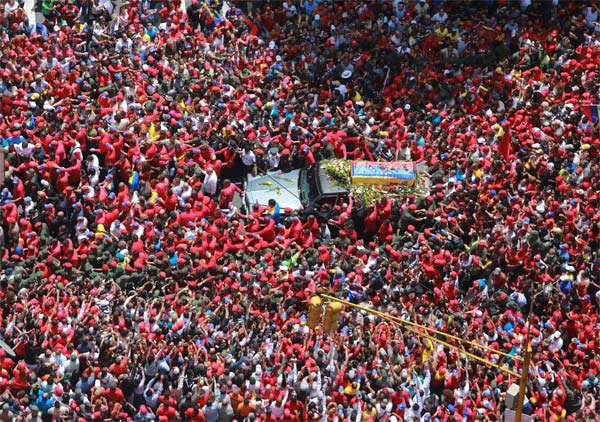 'I love you Chavez!': Legions weep for late leader