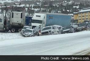 More than 50 vehicles in crashes on Colorado highway