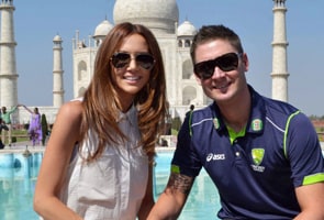 Aussie captain Michael Clarke takes a day off to visit Taj Mahal with his wife