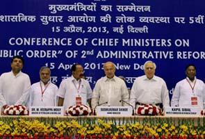 Most chief ministers give Home Minister Shushil Kumar Shinde's conference a miss
