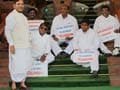 Five Congress MPs from Telangana on 48-hour sit-in at Parliament gate