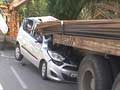 Iron rods sticking out of truck pierce through car in Noida near Delhi; driver killed, two injured