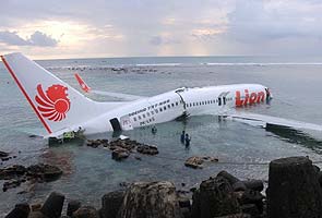 Plane misses Bali runway and lands in sea, 45 injured 