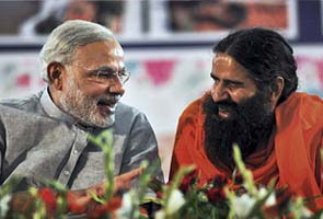 At Baba Ramdev's Haridwar ashram, Narendra Modi talks about 2002 