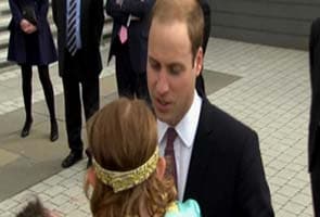 Kiss from Prince William? No thanks, says little girl Kiss from Prince William? No thanks, says little girl
