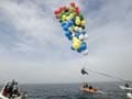 Man uses balloons to fly from Mandela jail to Cape Town