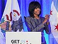 Michelle Obama in emotional plea for US gun control