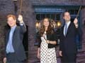 William, Kate and Harry spend day at studios where Harry Potter was filmed