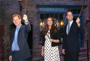 William, Kate and Harry spend day at studios where Harry Potter was filmed