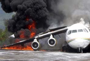 Cargo plane catches fire at Indonesia airport 