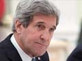 US Secretary of State John Kerry meets with runners from Boston Marathon