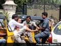 Pictures show actor Ram Charan Teja's bodyguards beating two men at crossing