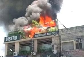 Fire in restaurant in Ludhiana Fire in restaurant in Ludhiana