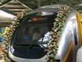 Mumbai Metro conducts trial run with train draped in flowers