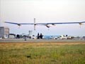 Solar plane lands at night on cross-country US trip