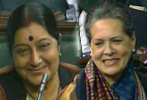 With Parliament in deadlock, Sonia Gandhi reaches out to Sushma Swaraj