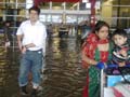 Delhi airport flooded, passengers wade through knee deep water