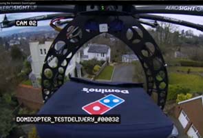 Flying pizza! Soon, a drone might deliver your Domino's order