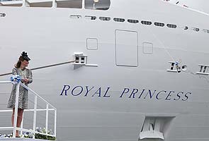 Duchess of Cambridge Kate Middleton formally names Royal Princess cruise ship 