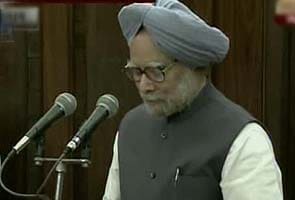 Prime Minister Manmohan Singh takes oath as Rajya Sabha member