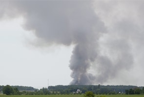 Massive explosion at Quebec fireworks factory 