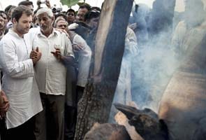 Rahul Gandhi attends last rites of Air Force officer killed in Uttarakhand chopper crash