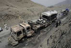 Pakistani Taliban claim attack on NATO supply line