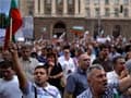 Bulgaria protests: Food-throwing protesters blockade parliament