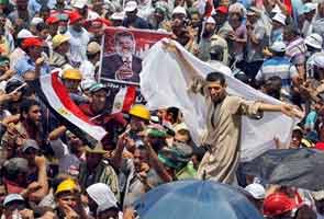 Crowds gather in Cairo's Tahrir Square ahead of rallies against Egypt's president Mohamed Morsi