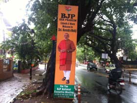 In Goa, Narendra Modi is BJP's 'poster' boy