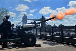 Gun salutes mark Queen Elizabeth coronation anniversary